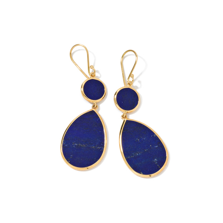Snowman 2-Stone Drop Earrings