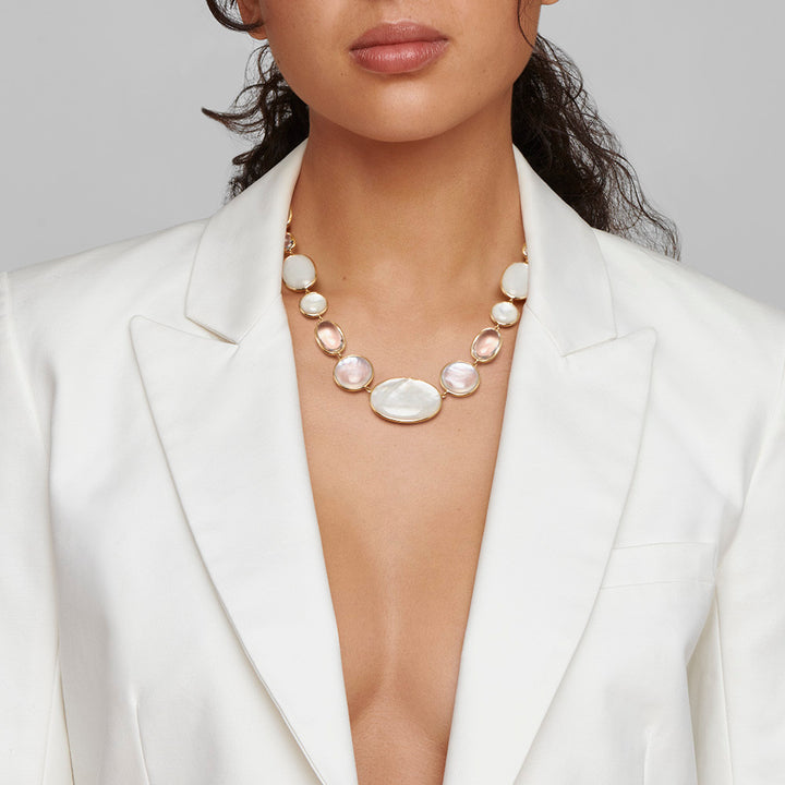 All Stone Short Necklace