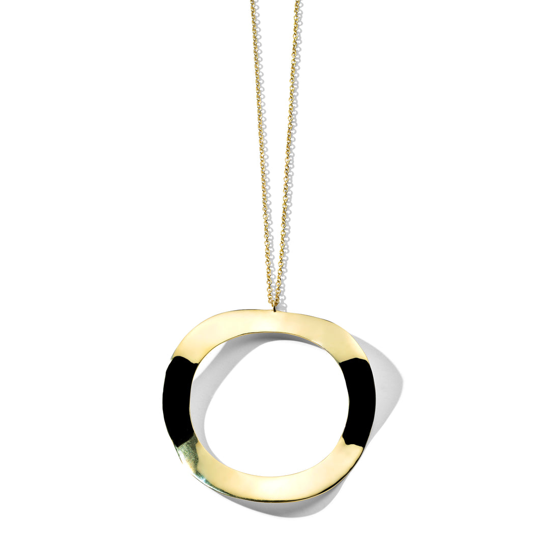 Extra Large Wavy Pendant Necklace