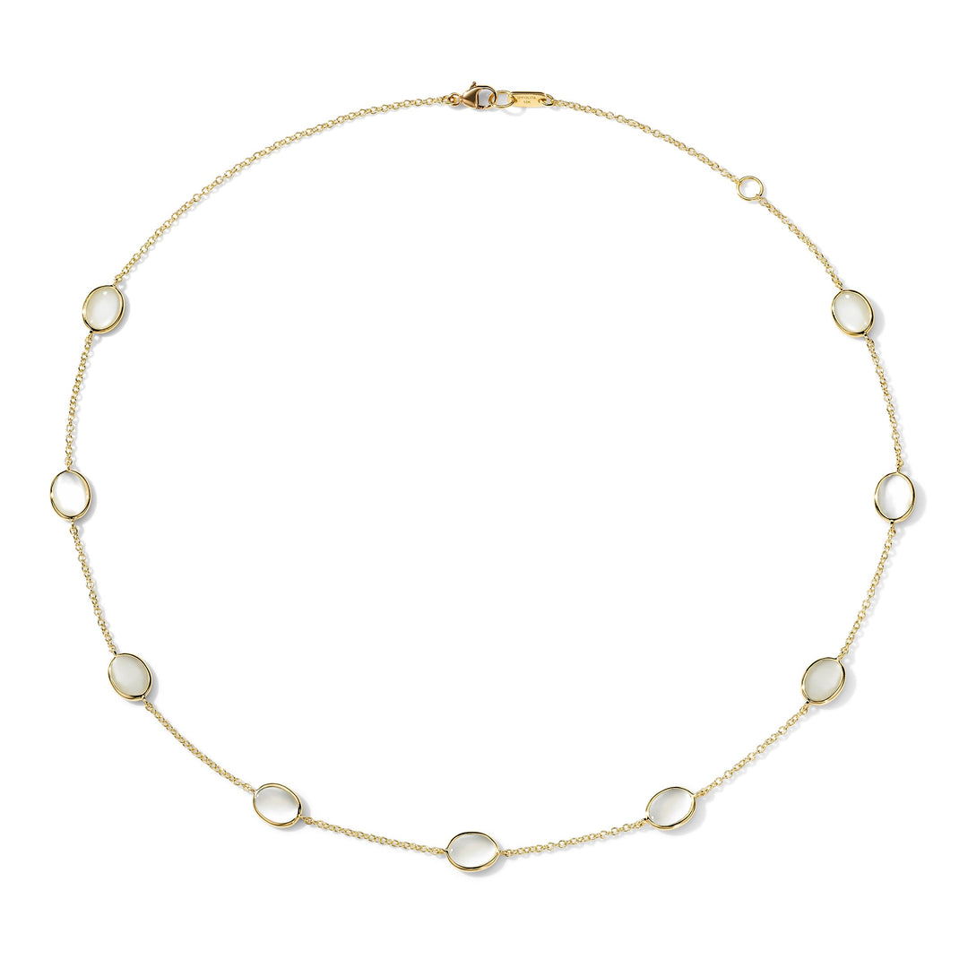 Mother-of-Pearl 18K Gold Short Confetti Necklace - Front View | IPPOLITA