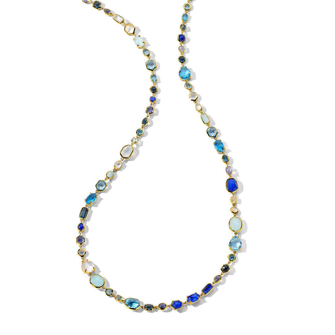Philip Jones Collar infinito chapado en oro creado con cristales de Zircondia® : Philip Jones Philip Jones Collar infinito chapado en oro creado con cristales de Zircondia® : Philip Jones
