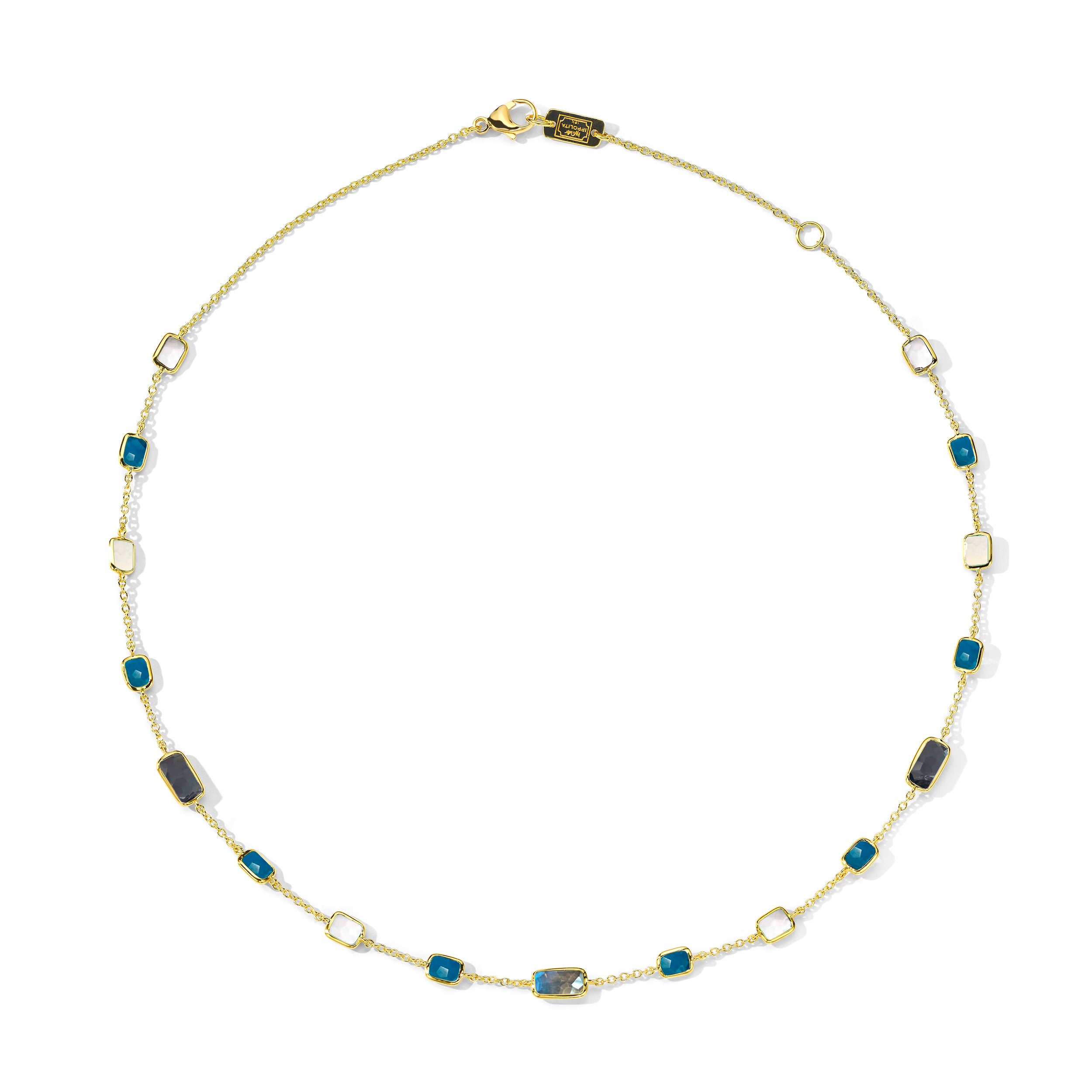 Short Gelato Necklace in 18K Gold 16-18