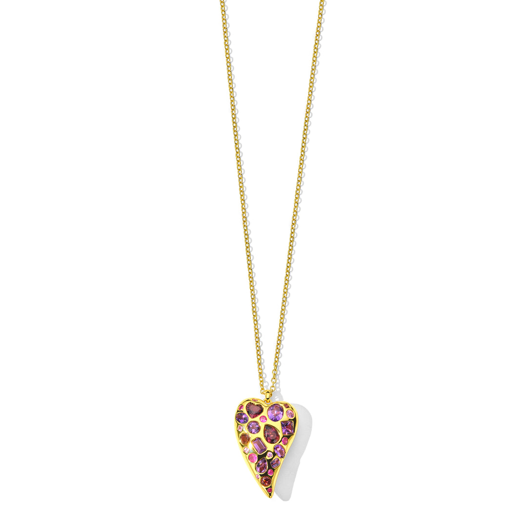 Valentina Heart Pendant Necklace 18-20"