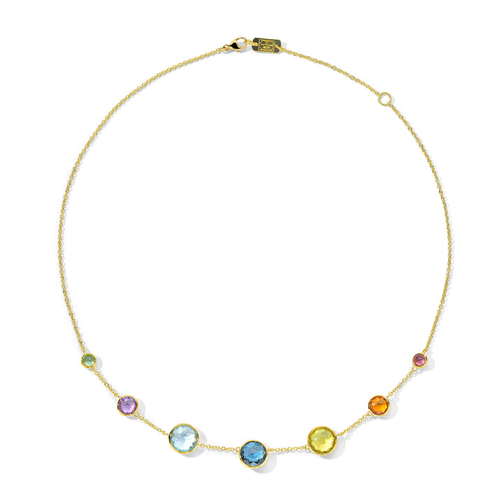 Graduated 7-Stone Necklace 16-18"
