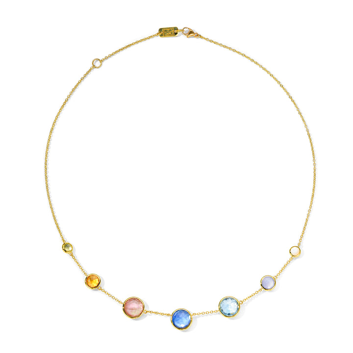Graduated 7-Stone Necklace 16-18"