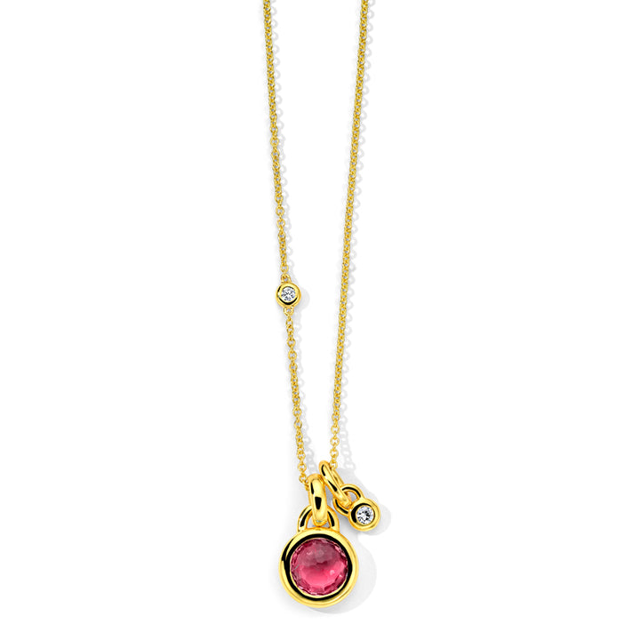Round Pendant Necklace 30" (.12ctw)
