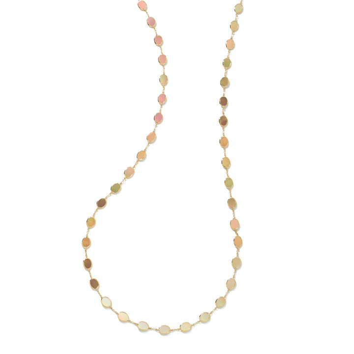 Brown Shell 18K Gold Confetti Necklace - Flat Lay View | IPPOLITA