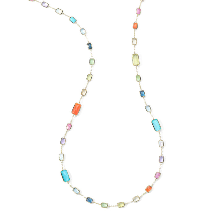 Long Multi-Stone Gelato Necklace 34.5"