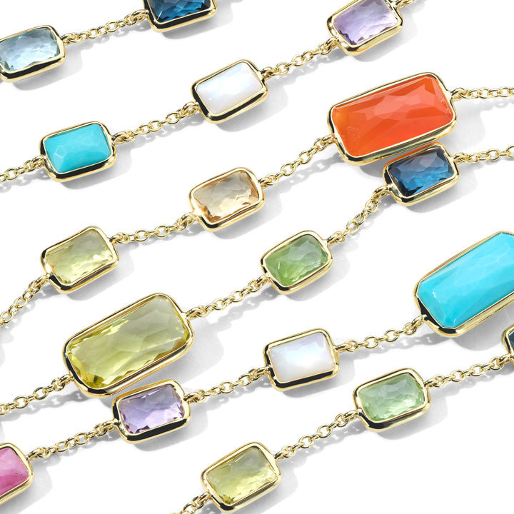 Long Multi-Stone Gelato Necklace 34.5"