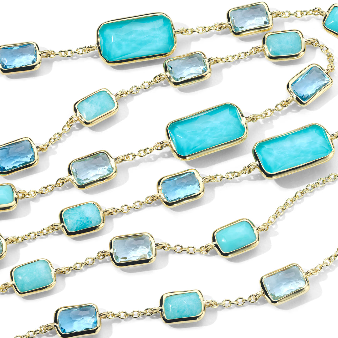 Long Multi-Stone Gelato Necklace 34.5"