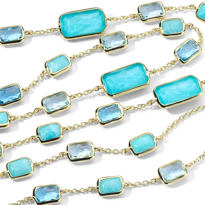 Long Multi-Stone Gelato Necklace 34.5"