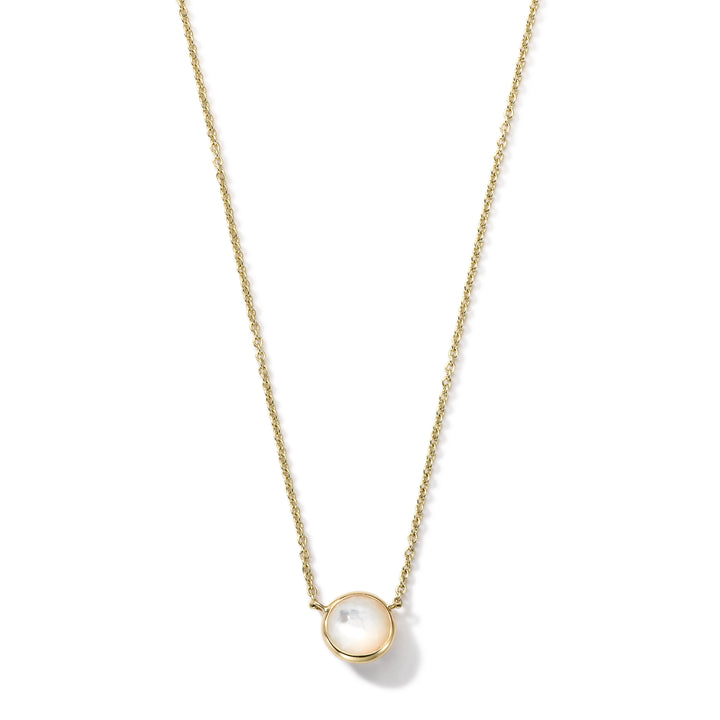 Mini Single Stone Pendant Necklace