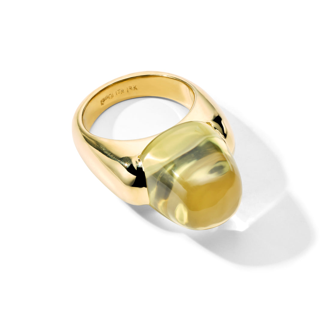 Lemon Citrine Ring