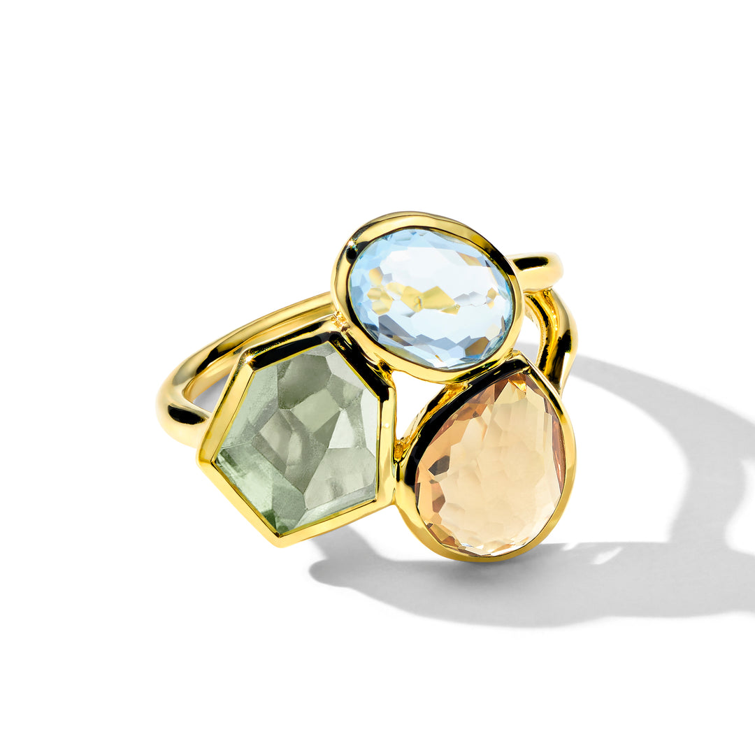 Small 3-Stone Cluster Ring