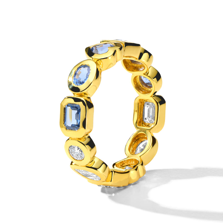 Caramella Fancy Cut Eternity Band Ring (.9ctw)