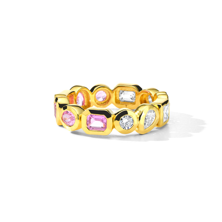 Caramella Fancy Cut Eternity Band Ring (.9ctw)