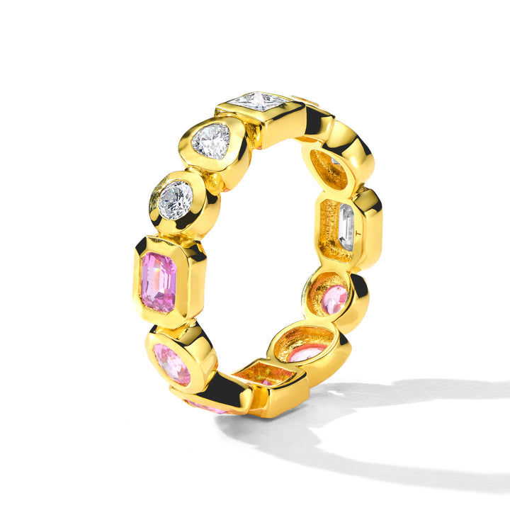 Caramella Fancy Cut Eternity Band Ring (.9ctw)