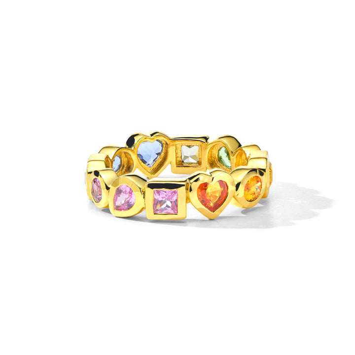 Caramella Fancy Cut Eternity Band Ring (.9ctw)