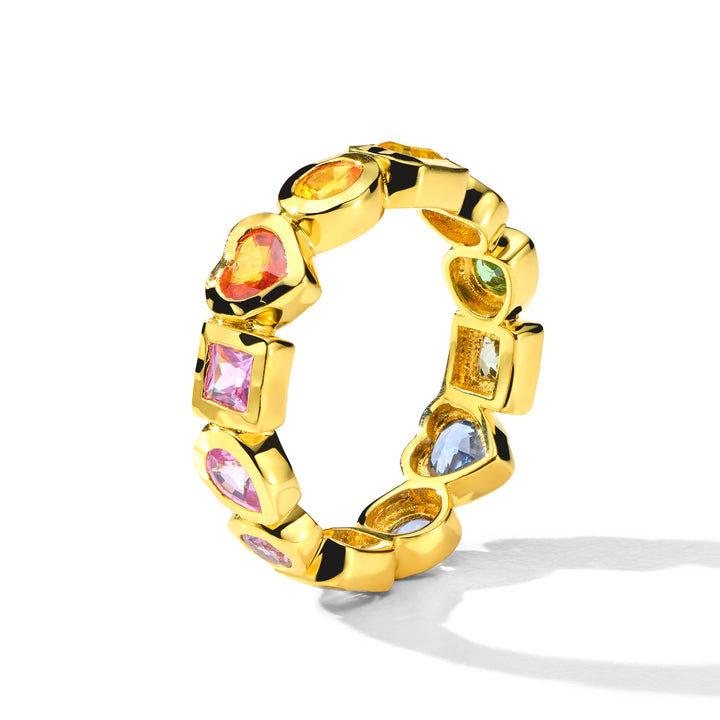 Caramella Fancy Cut Eternity Band Ring (.9ctw)