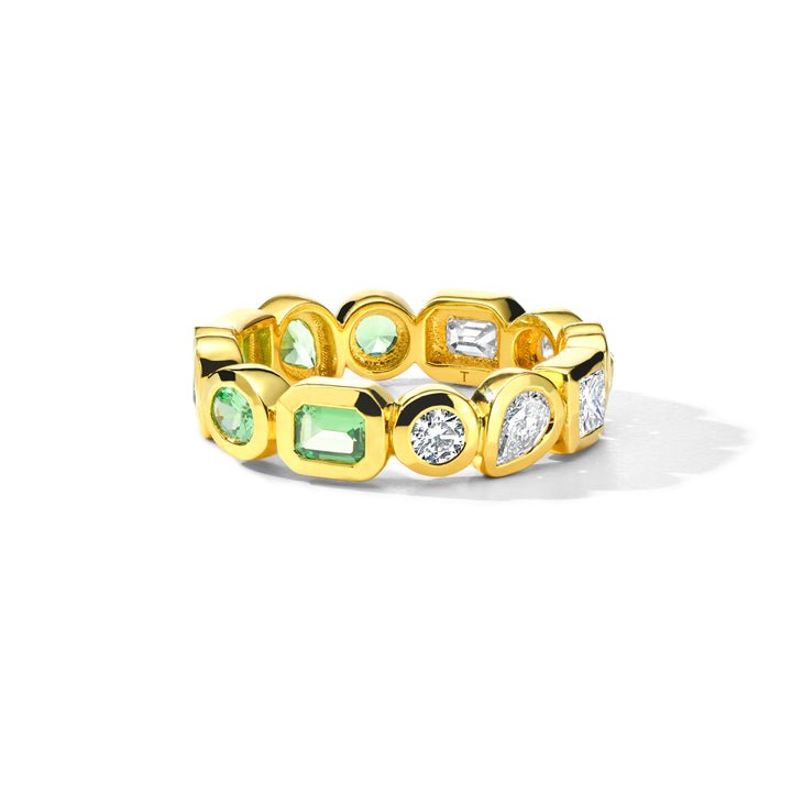 Caramella Fancy Cut Eternity Band Ring (.9ctw)