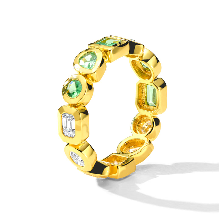 Caramella Fancy Cut Eternity Band Ring (.9ctw)