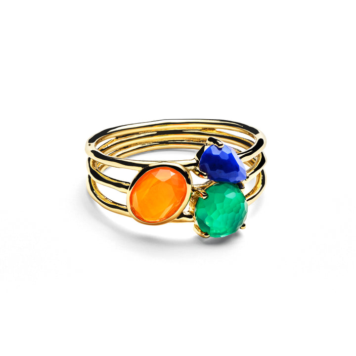 3-Stone Triple Band Ring