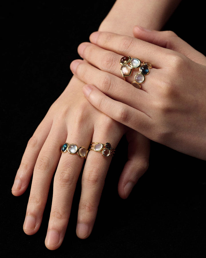 3-Stone Triple Band Ring