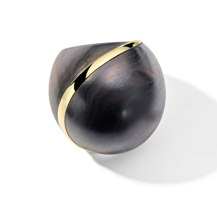Ippolita Vintage Large Ebony Ring with Gold Inlay