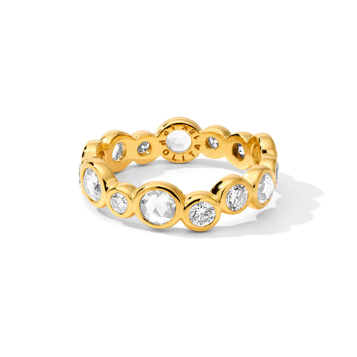 18K Gold Diamond Superstar Eternity Ring - Side View | IPPOLITA