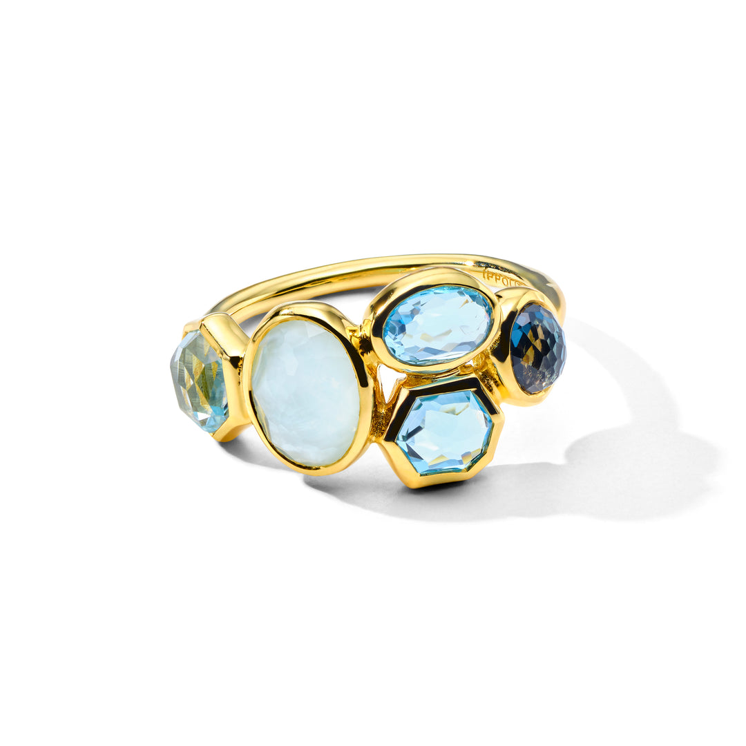 18K Gold Gelato Cluster Ring with 5-Stone IPPOLITA
