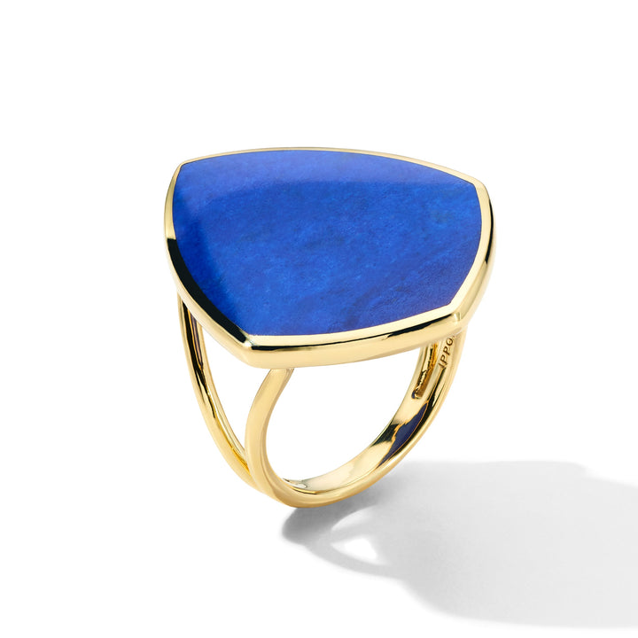 Lapis Gold Kite-Shaped Ring - Back View | IPPOLITA