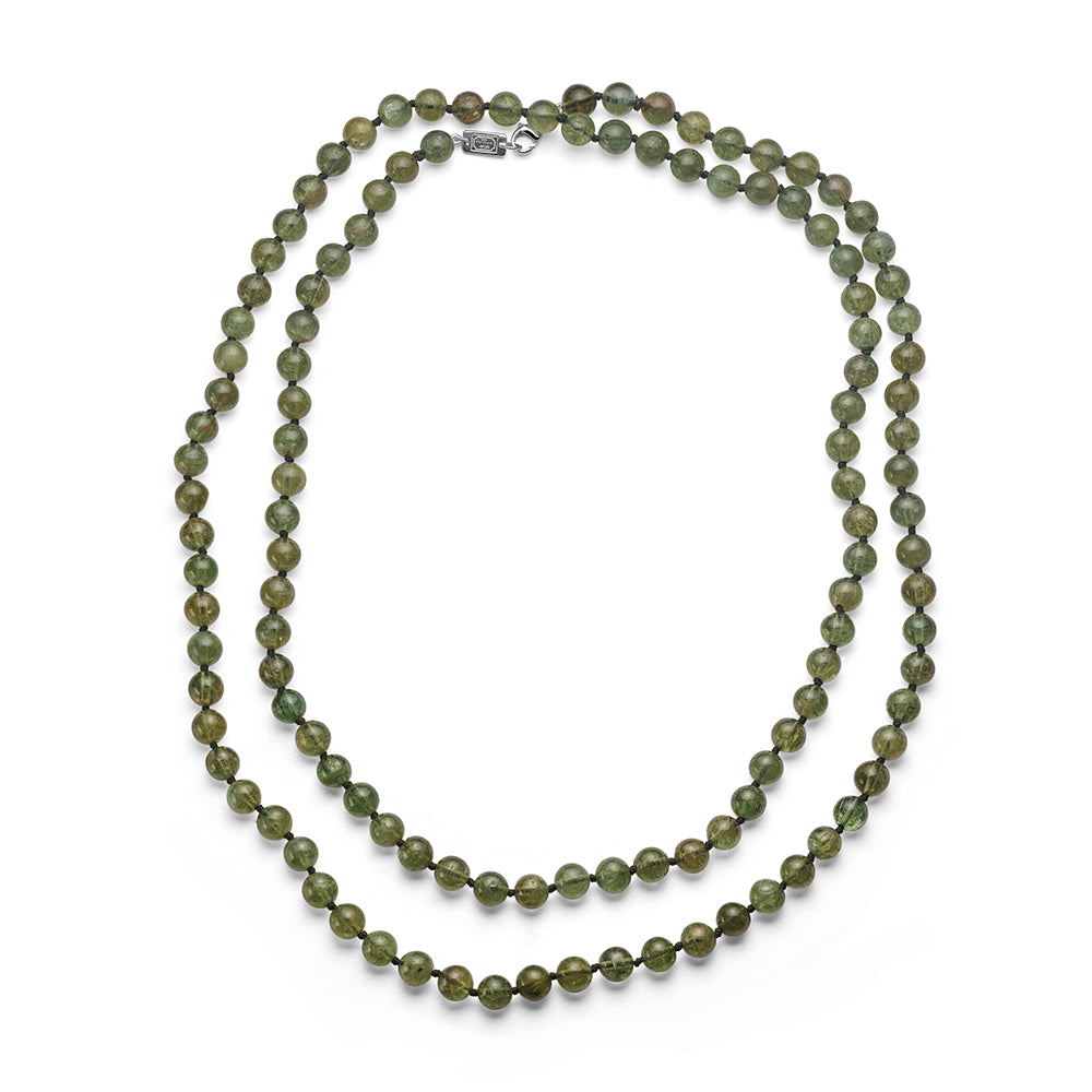Green Apatite Beaded Necklace