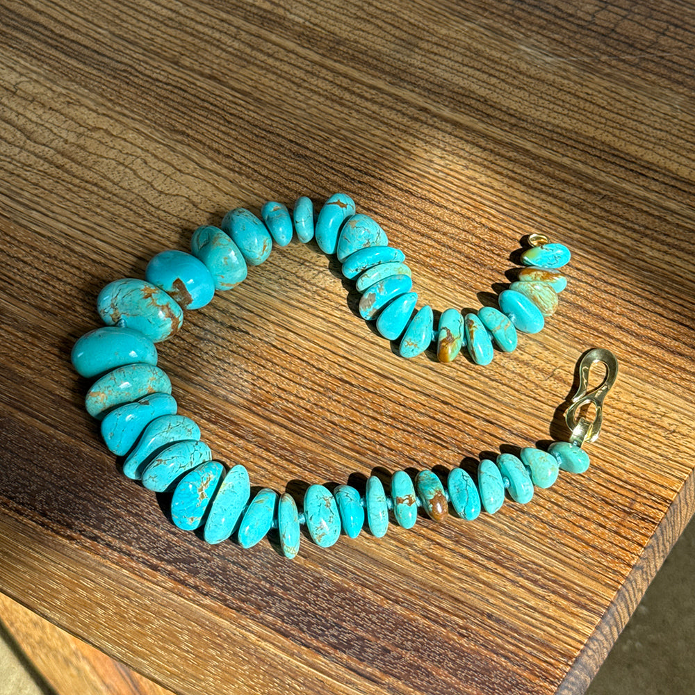 Matrix Strand Necklace with Gold Hook 20"