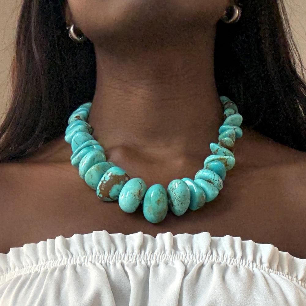 Matrix Strand Necklace with Gold Hook 20"