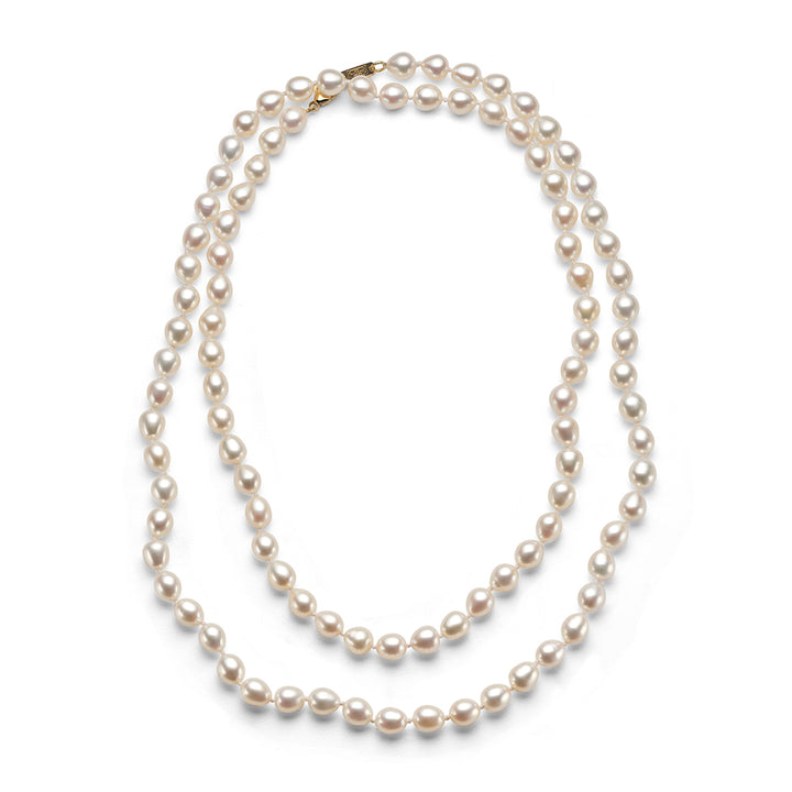 Long Pearl Beaded Necklace