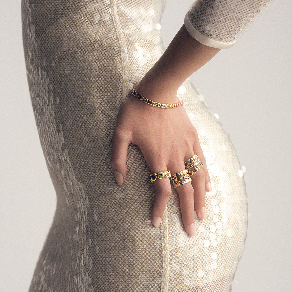 Caramella Rainbow Stone Ring (.68ctw)