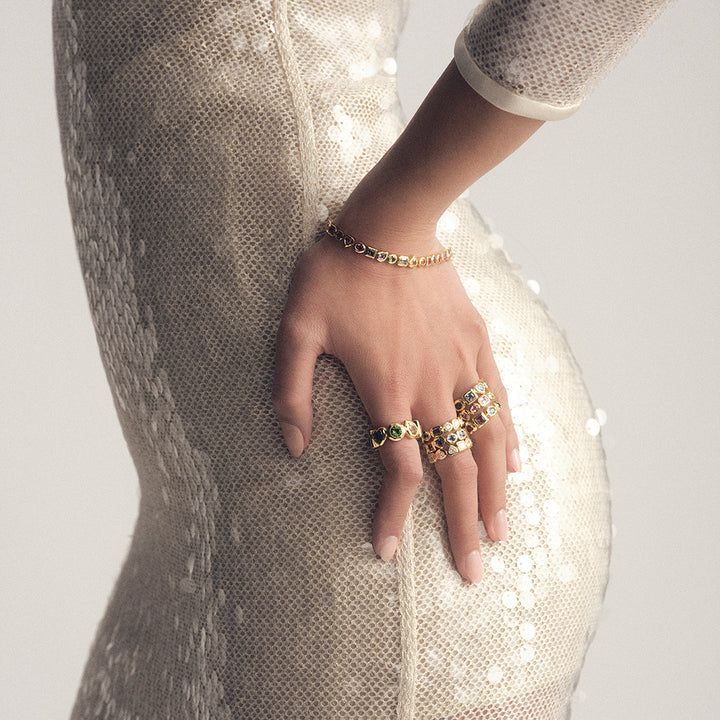 Caramella Rainbow Stone Ring (.68ctw)