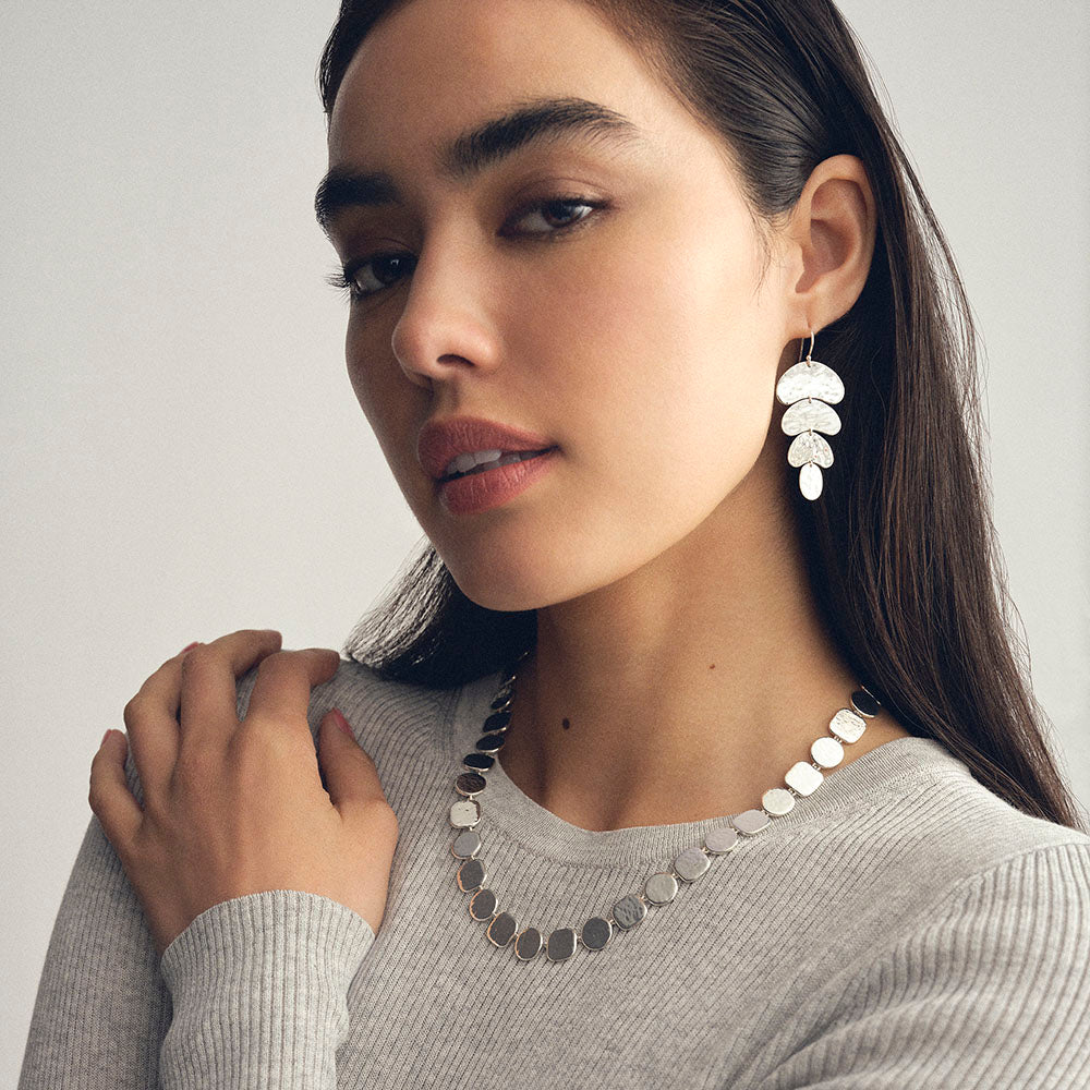925 Classico Crinkle Organic Shape 4-Tier Earrings – IPPOLITA