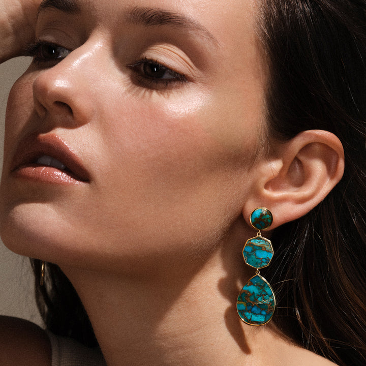 Crazy 8's 3-Stone Drop Earrings