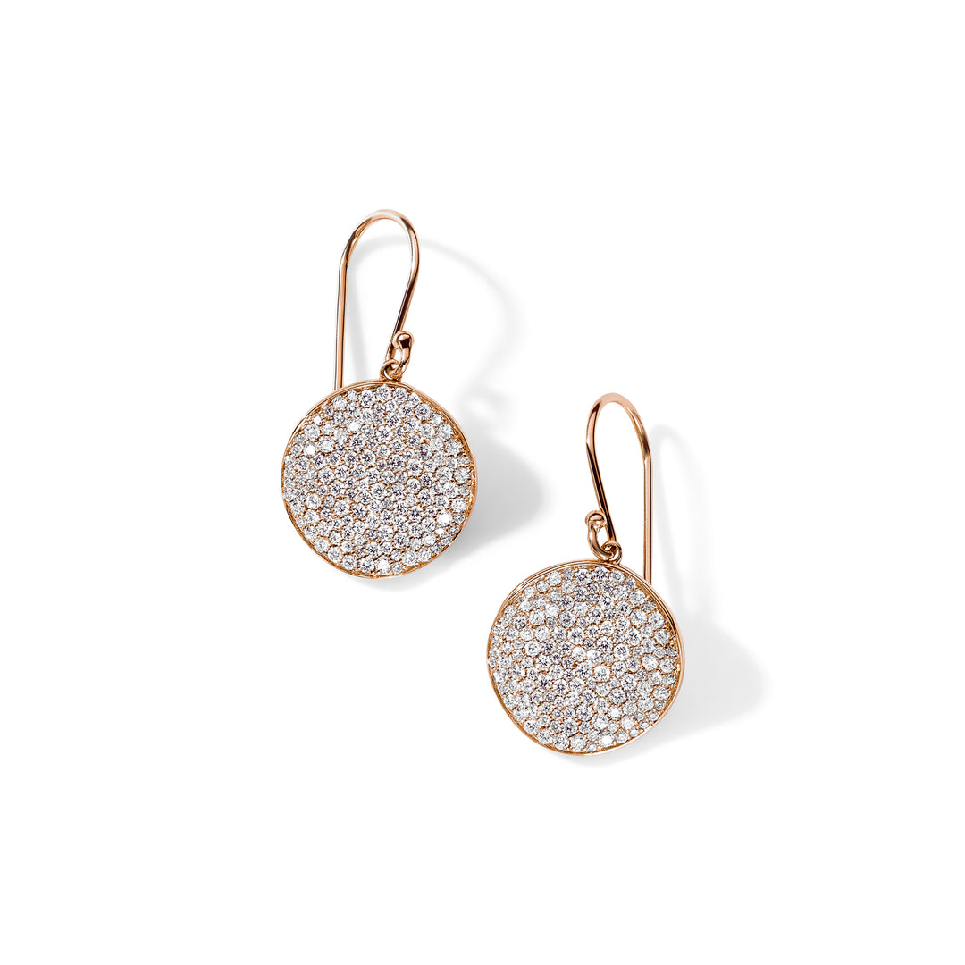Medium Flower Diamonds Drop Earrings  (1.24ctw)