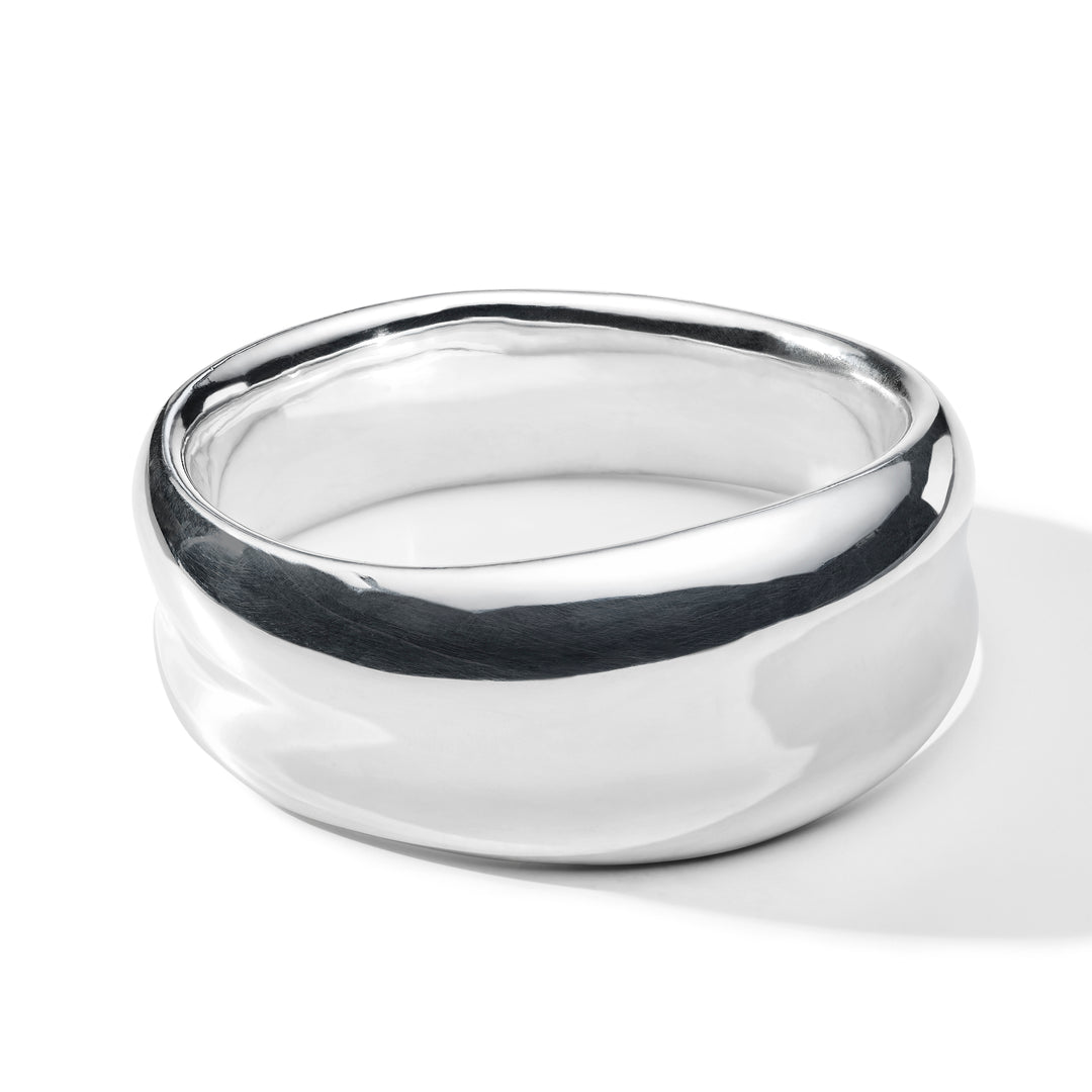 Oval Wavy Bangle