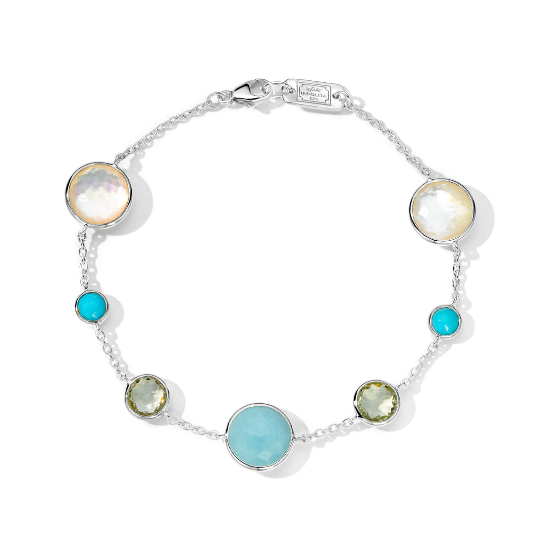 7-Stone Link Bracelet