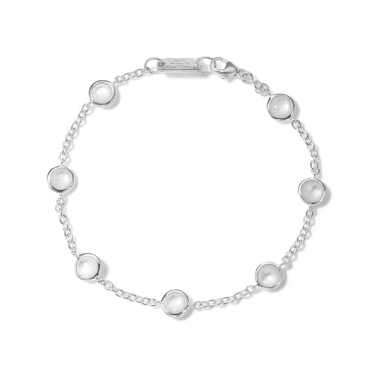 Mother-of-Pearl 925 Silver Confetti Bracelet - Full Circle View | IPPOLITA
