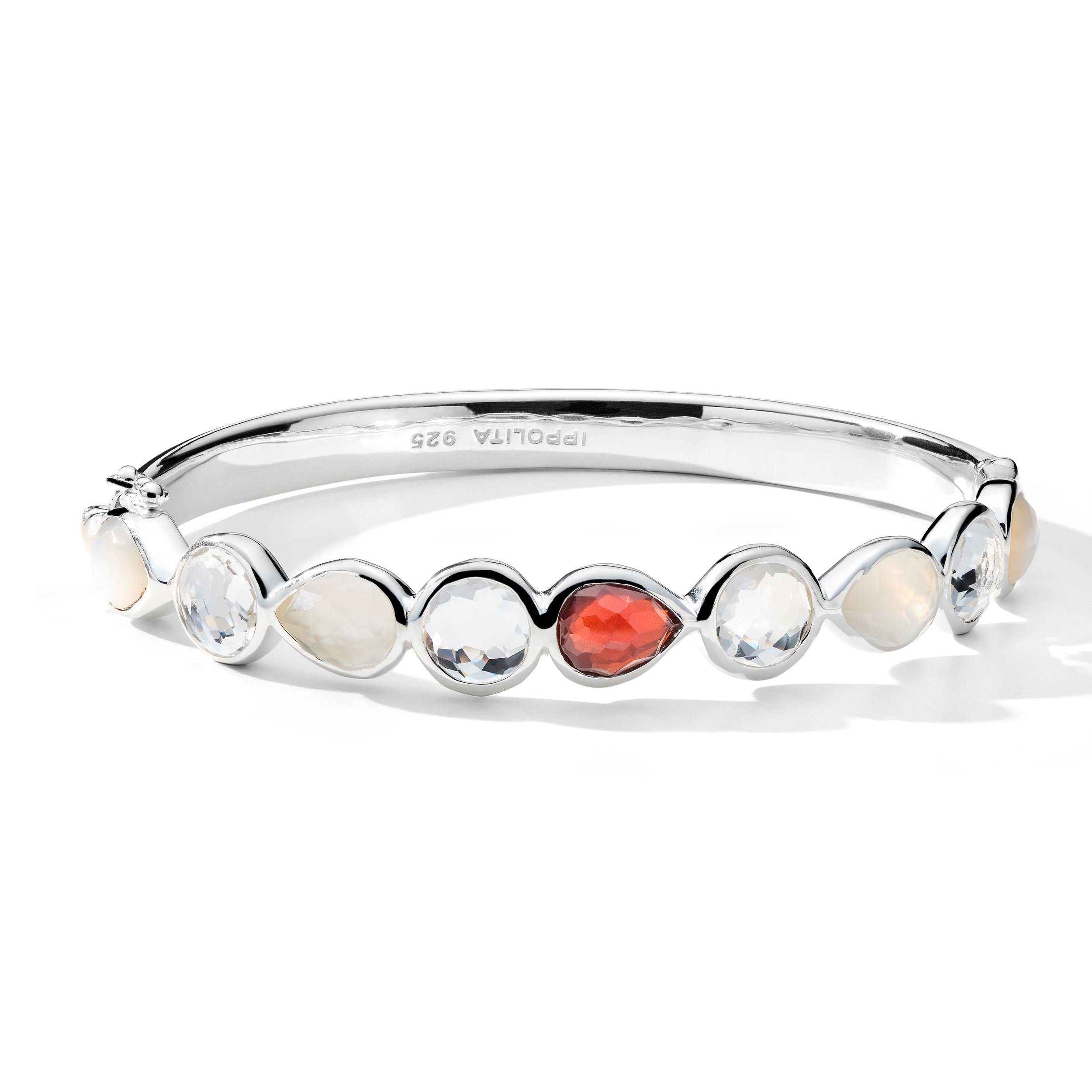 Sterling Silver Rock Candy Hinged Bangle | IPPOLITA