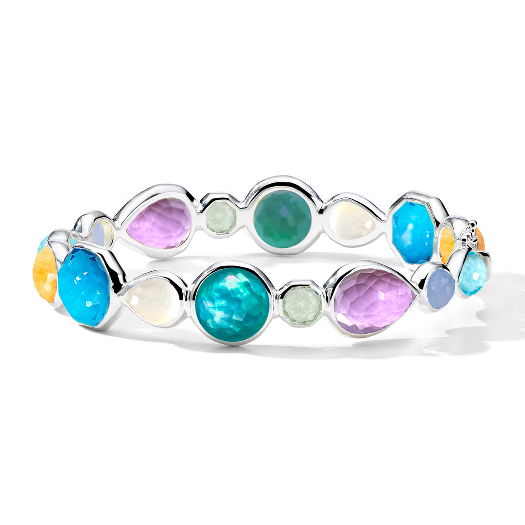 All-Stone Hinged Bangle