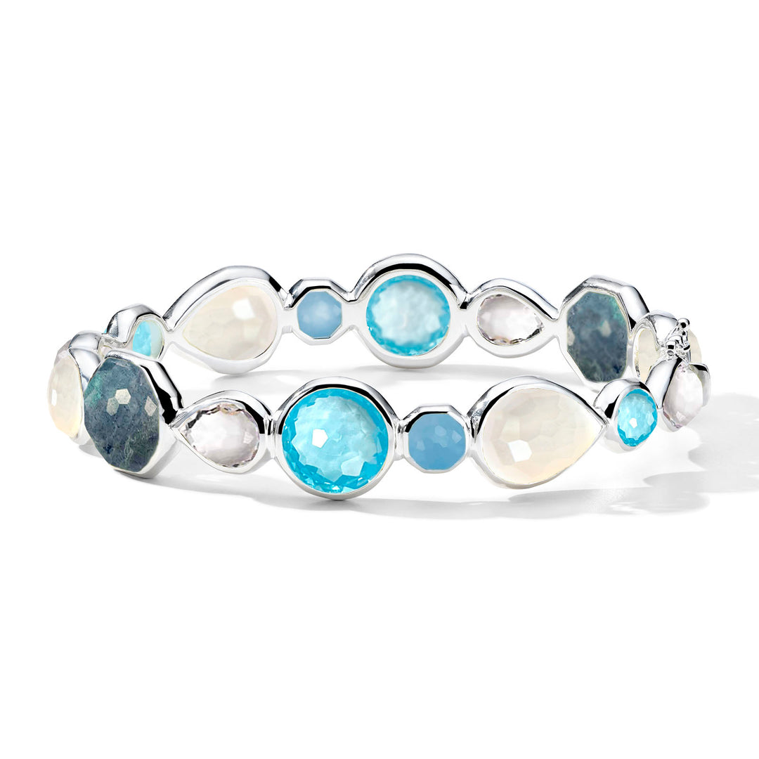 All-Stone Hinged Bangle