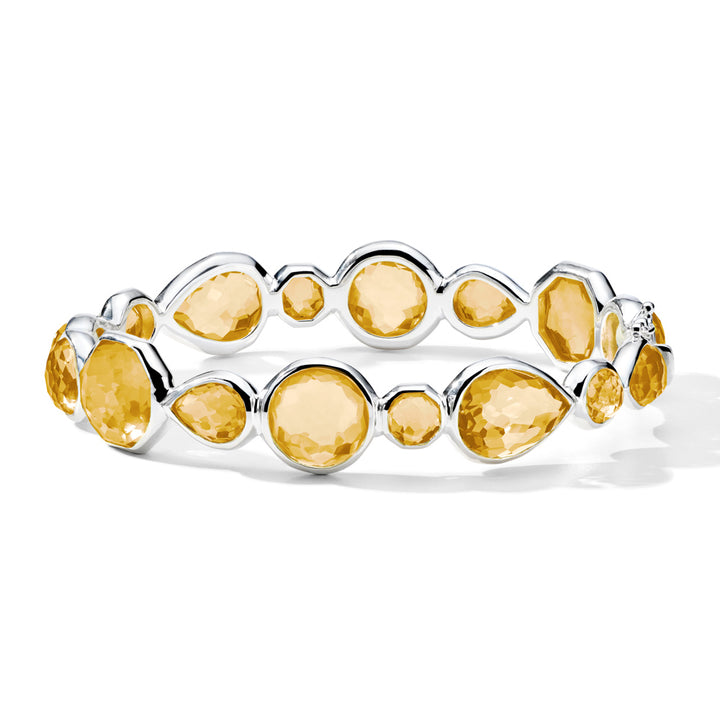 Multi-Stone Hinged Bangle Bracelet