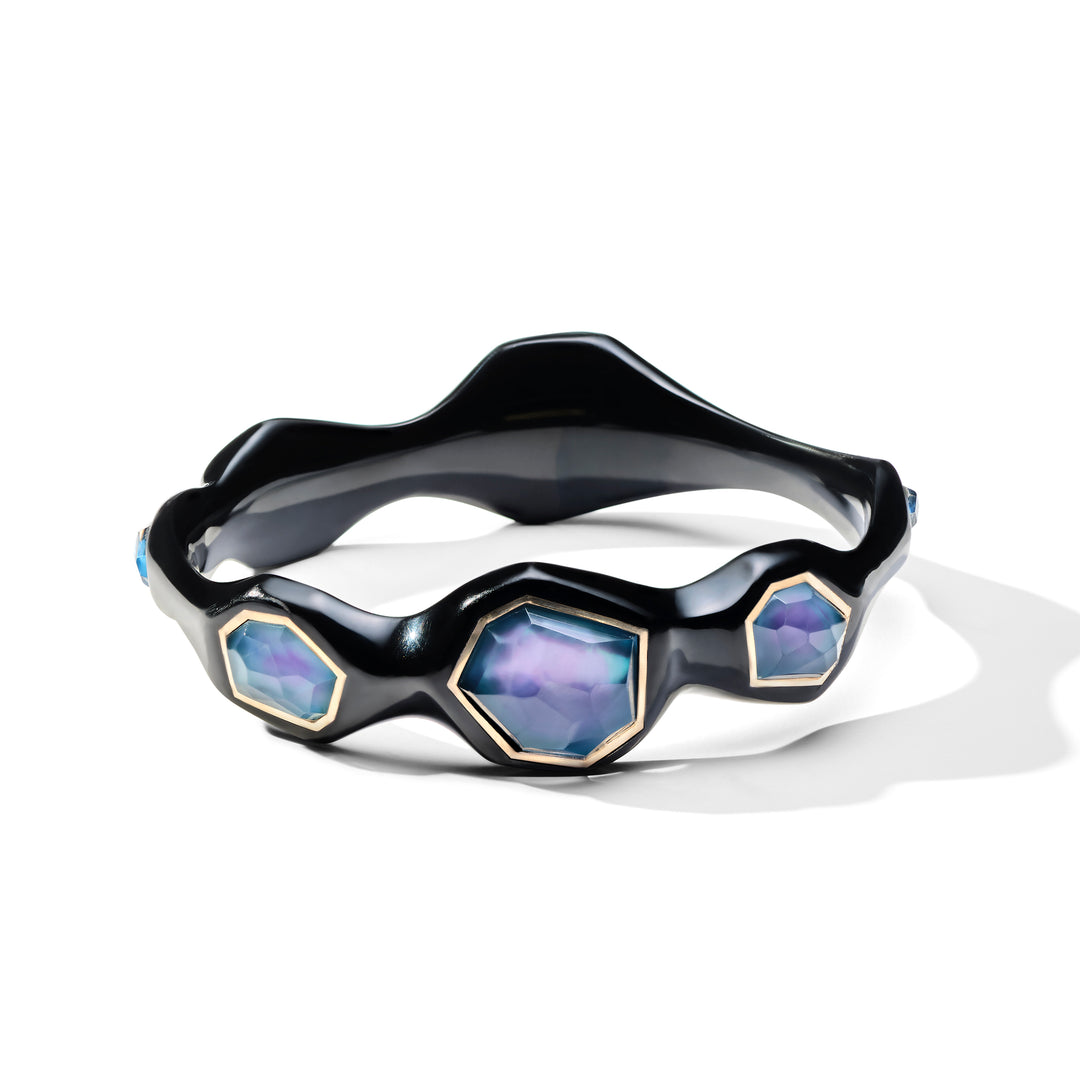 Black Bangle in Azure