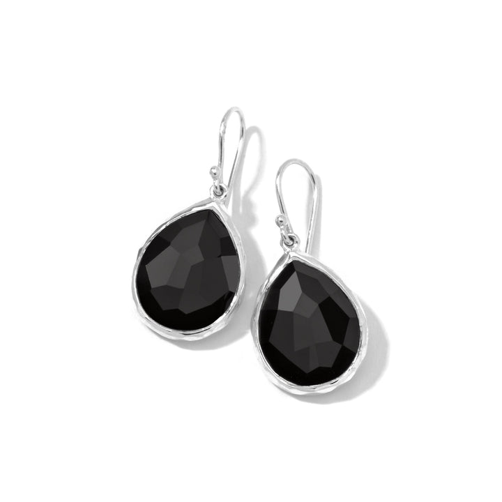 Black Onyx 925 Sterling Silver Teardrop Earrings - Product View | IPPOLITA