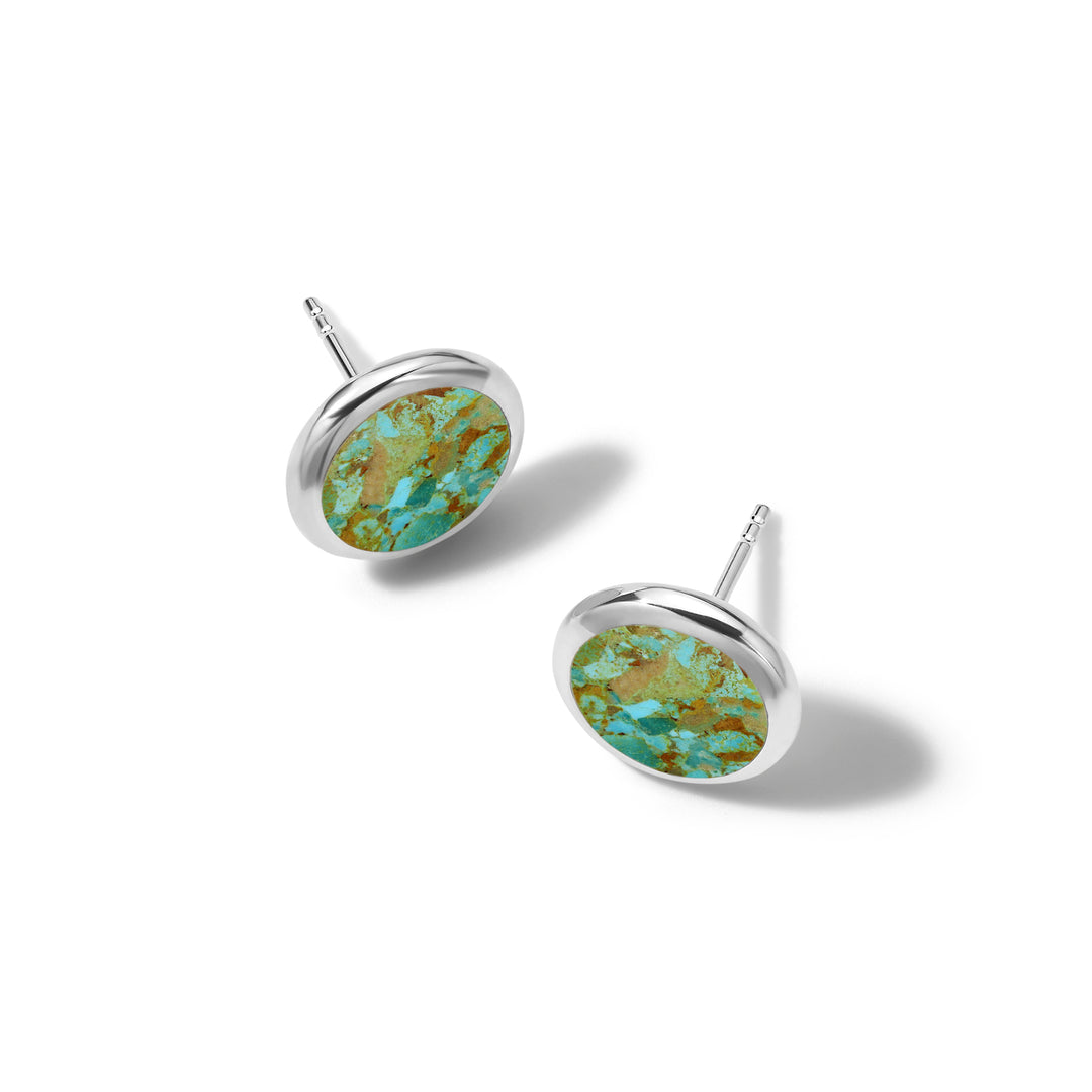 Small Flat Stud Earrings